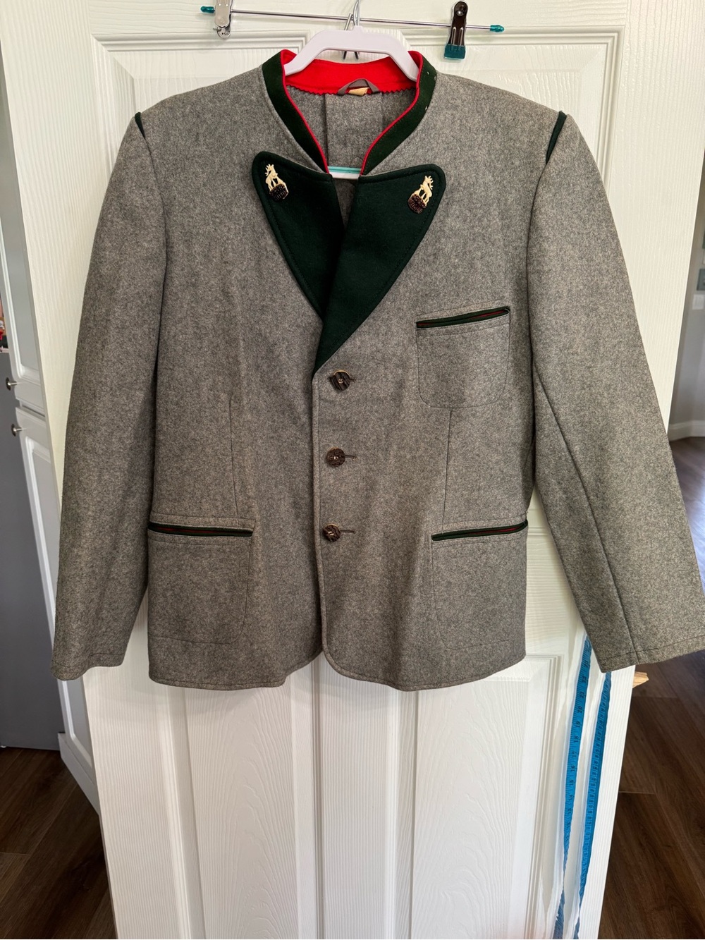Vintage Austrian Trachten Wool Jacket Oktoberfest
